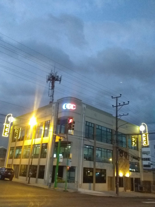 NIGHTTIME NEON COSTA RICA'S CALL CENTER MARQUEE