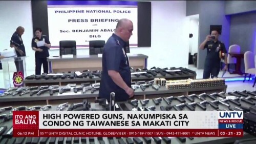 菲律賓警方宣布破獲85把長短槍